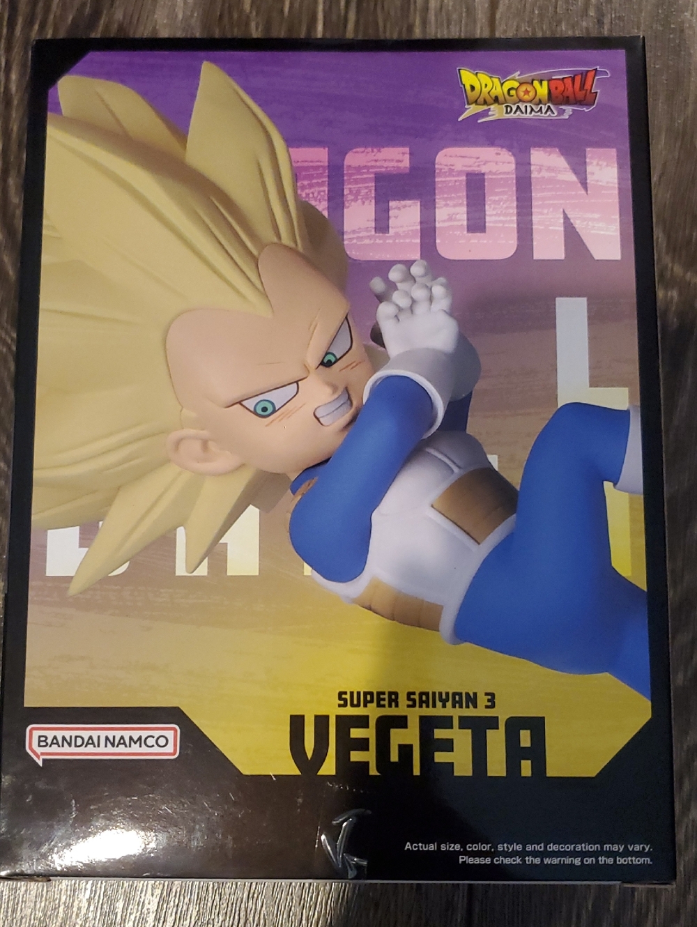 Banpresto - Dragon Ball DAIMA - Super Saiyan 3 Vegeta with Panel (mini), Figure